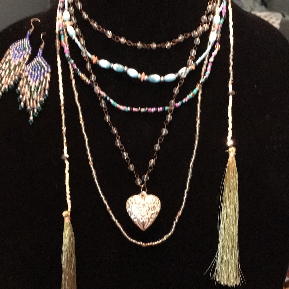 Seed bead necklaces